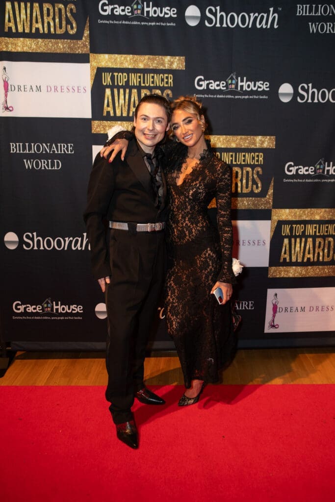 Chris Henderson and Georgia Harrison at The UK Top Influencer Awards 2024